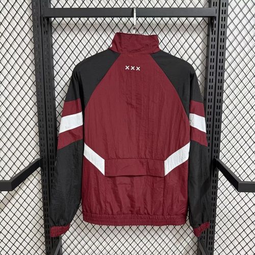2025-2026 Ajax Red Soccer Windbreaker Jacket Football Jacket