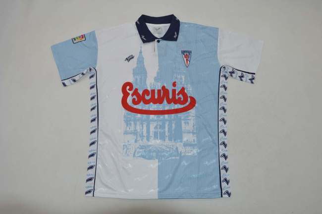 with LFP Patch Retro Jersey 1999-2001 SD Compostela Home Soccer Jersey Vintage Camisetas de Futbol