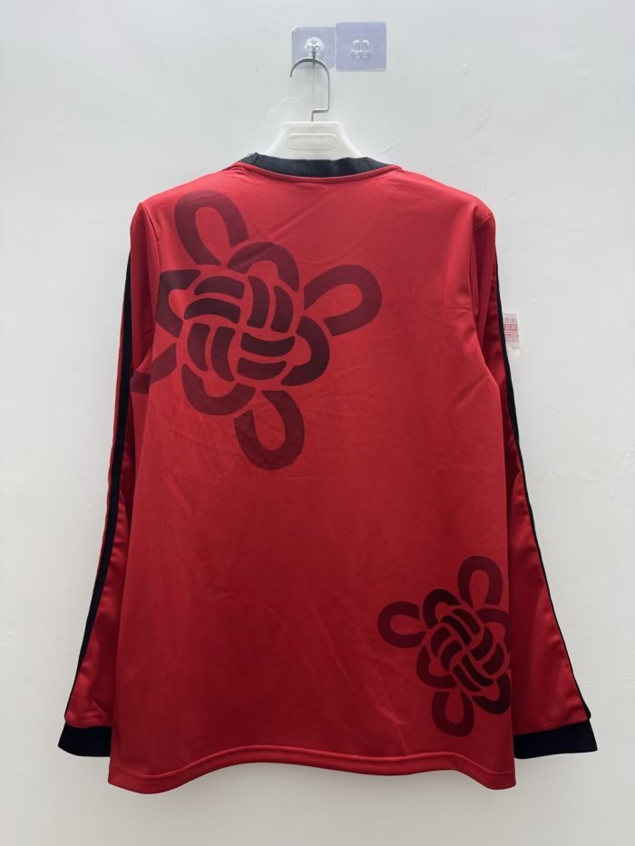 Long Sleeve Fan Version 2025-2026 Manchester United Red Special Edition Soccer Jersey Man United Football Shirt