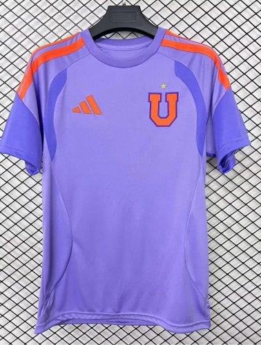 Fans Version 2025-2026 Club Universidad de Chile Purple Soccer Training Jersey Football Shirt