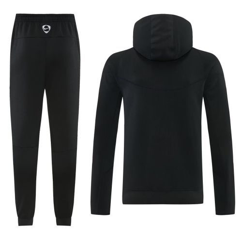with Caps 2026 Chelsea Black Soccer Windbreaker Hoodie and Pants Football Hoody
