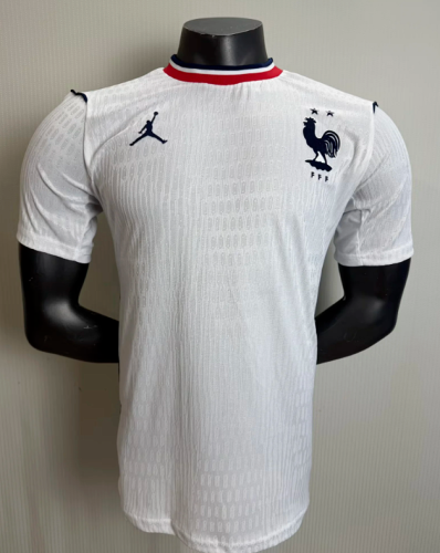 Player Version 2026 France Away White Soccer Jersey Football Shirt