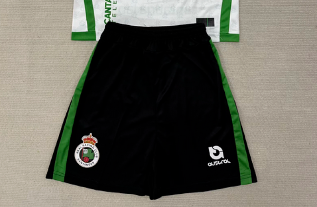 Fan Version Racing Santander 2025-2026 Home Soccer Shorts Football Shorts
