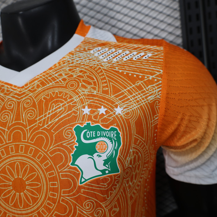 Player Version 2026 Ivory Coast Football Shirt Côte d'Ivoire Orange/White Special Edition Soccer Jersey
