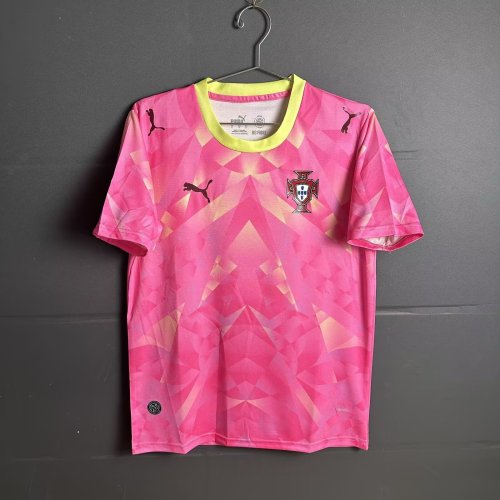 Fan Version 2026 Portugal Pink Soccer Training Jersey Football Shirt