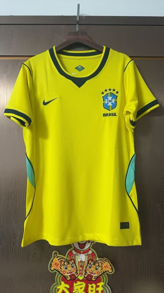 Women Brazil 2026 Home Soccer Jersey Girl Brasil Football Shirt