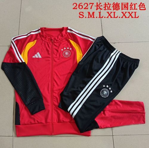 2026 Germany Red Soccer Windbreaker Jacket Football Jacket and Pants