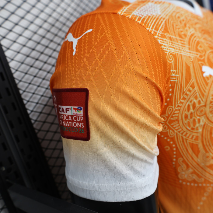 Player Version 2026 Ivory Coast Football Shirt Côte d'Ivoire Orange/White Special Edition Soccer Jersey