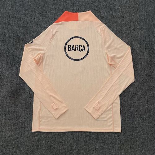 2025-2026 Barcelona Pink Soccer Training Sweater
