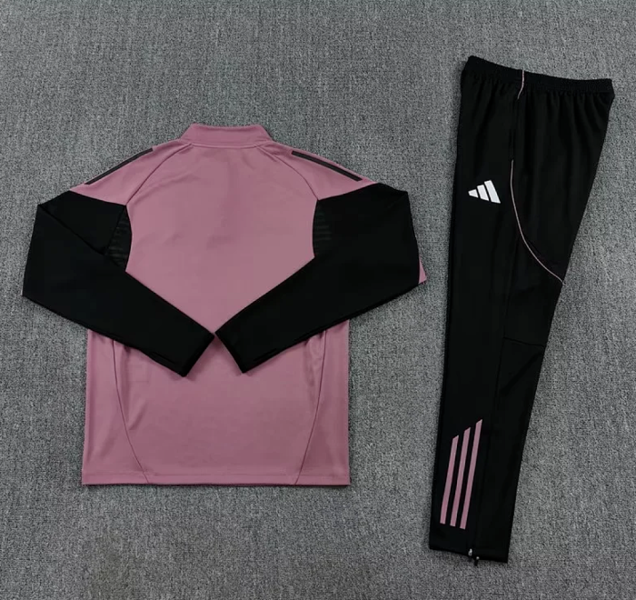2025-2026 Real Madrid Purple Soccer Training Sweater and Pants Football Kit