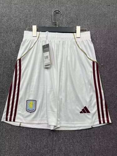 Fan Version Aston Villa 2025-2026 Home Soccer Shorts Football Shorts