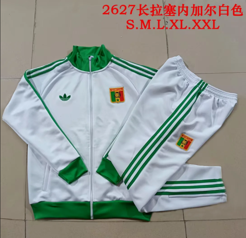 2026 Senegal White Soccer Windbreaker Jacket Football Jacket and Pants