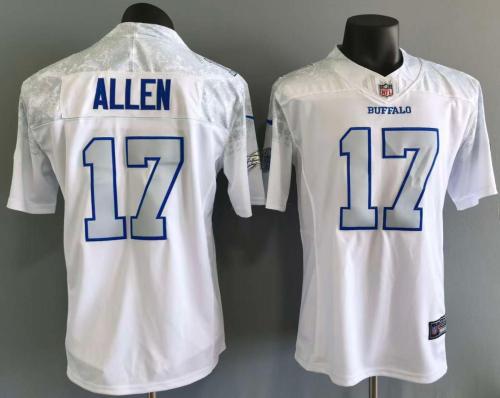 2025 Buffalo Bills 17 ALLEN White NFL Jersey