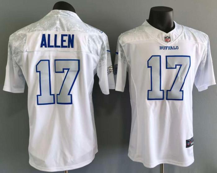 2025 Buffalo Bills 17 ALLEN White NFL Jersey