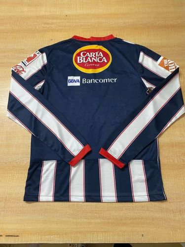 with 3 Stars Retro Jersey Long Sleeve 2009-2010 Monterrey Home Soccer Jersey Menterrey Football Shirt