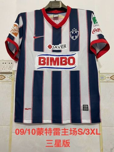 with 3 Stars Retro Jersey 2009-2010 Monterrey Home Soccer Jersey Menterrey Football Shirt