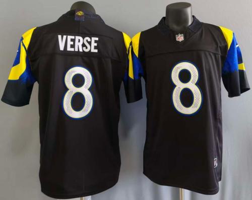 Los Angeles Rams VERSE 8 Black NFL Jersey