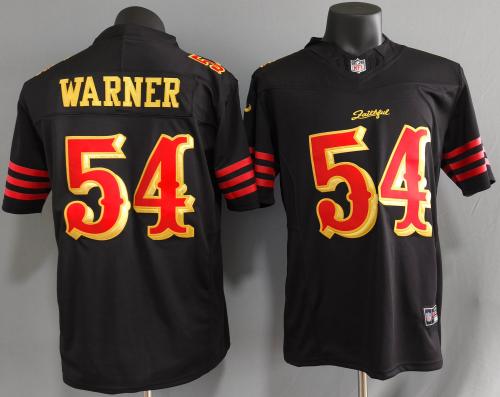 San Francisco 49ers WARNER 54 Black NFL Jersey