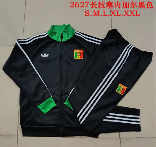 2026 Senegal Black Soccer Windbreaker Jacket Football Jacket and Pants