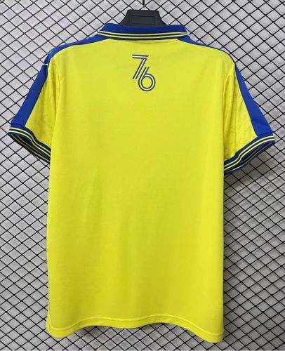 Fan Version 2025-2026 Southampton 50th Anniversary Yellow Soccer Jersey Football Shirt