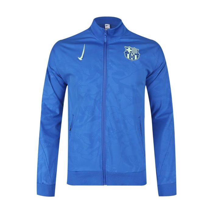 2025-2026 Barcelona Blue Total 90 Model Soccer Windbreaker Jacket Football Jacket