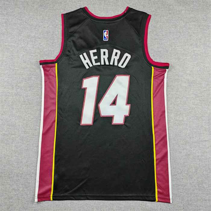Miami Heat 14 HERRO Black NBA Jersey Basketball Shirt