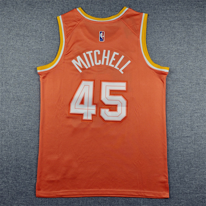 2026 City Edition Cleveland Cavaliers 45 MITCHELL Orange NBA Jersey Basketball Shirt