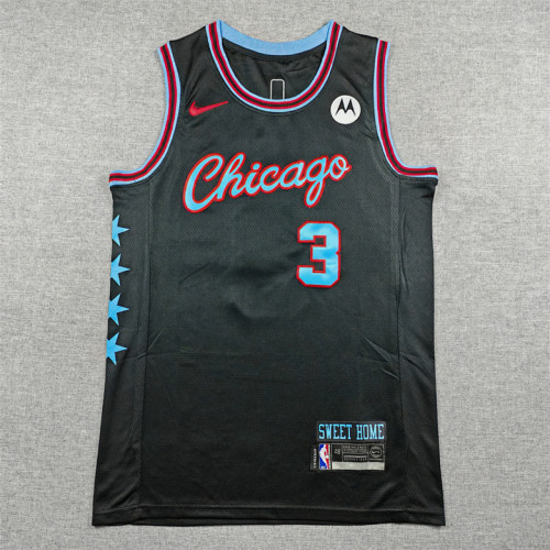 2026 City Edition Chicago Bulls GIDDEY 3 Basketball Shirt NBA Jersey
