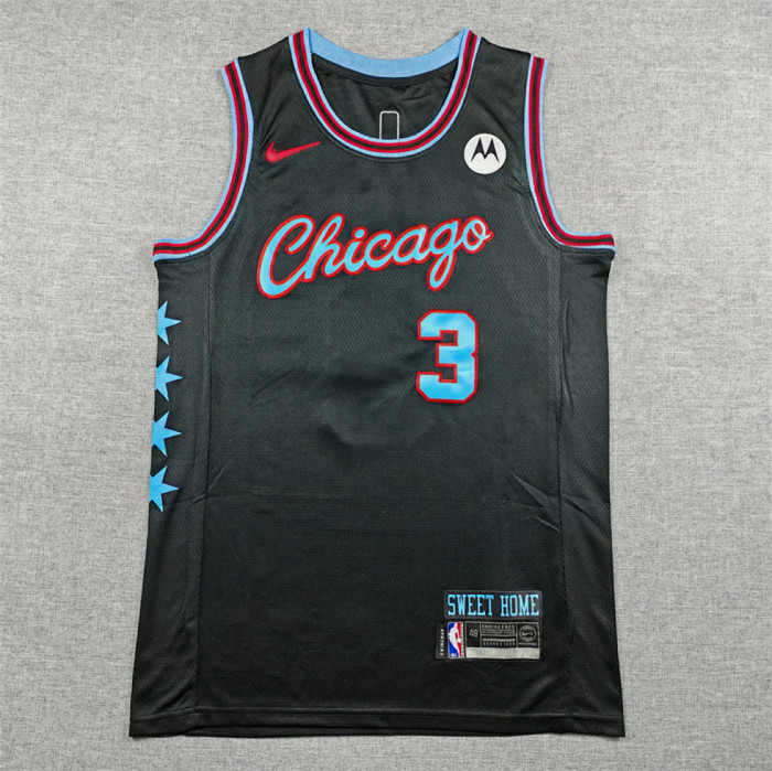 2026 City Edition Chicago Bulls GIDDEY 3 Basketball Shirt NBA Jersey