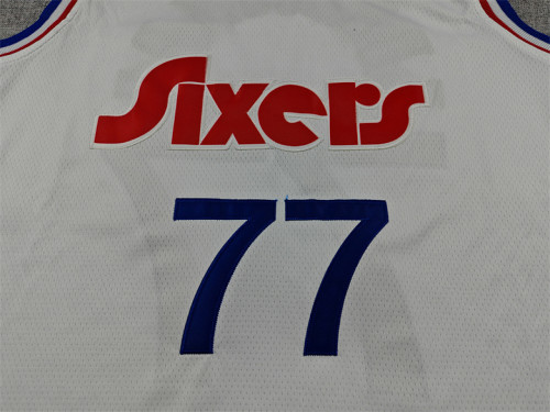 2025 City Edition Philadelphia 76ers 77 EDGECOMBE White NBA Jersey Basketball Shirt