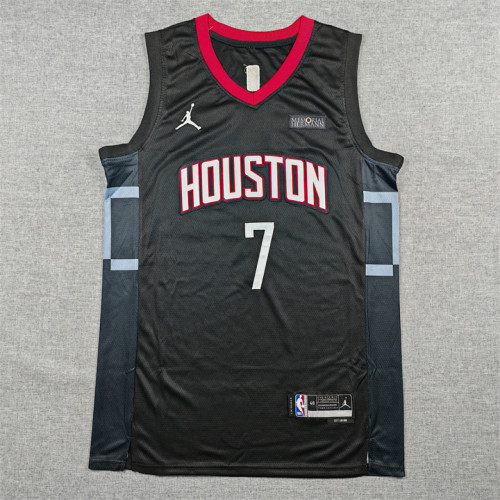 Houston Rockets DURANT 7 Black Basketball Shirt NBA Jersey