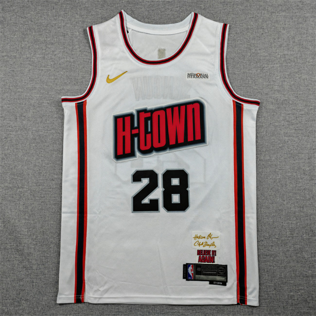 2025 City Edition Houston Rockets SENGUN 28 White Basketball Shirt NBA Jersey