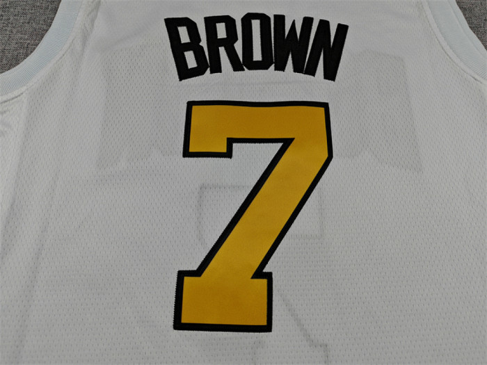 2026 City Edition Boston Celtics 7 BROWN White NBA Jersey Basketball Shirt