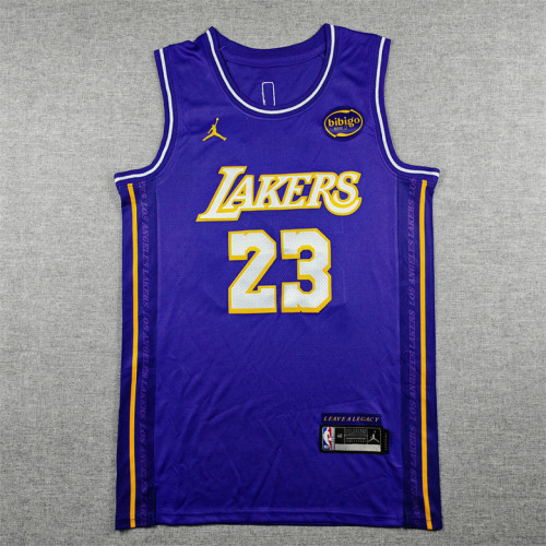2026 City Edition Los Angeles Lakers 23 JAMES Purple NBA Jersey Basketball Shirt
