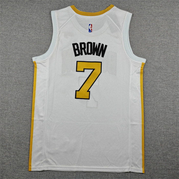 2026 City Edition Boston Celtics 7 BROWN White NBA Jersey Basketball Shirt