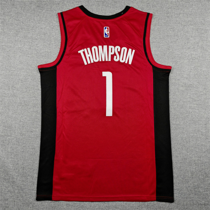 Houston Rockets THOMPSON 1 Red Basketball Shirt NBA Jersey