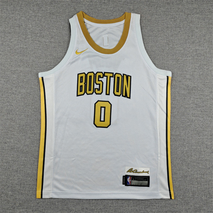 Youth 2026 City Edition Boston Celtics TATUM 0 White NBA Jersey Child Basketball Shirt