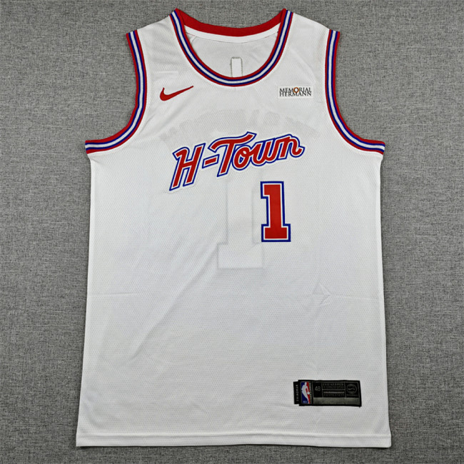 2026 City Edition Houston Rockets THOMPSON 1 White Basketball Shirt NBA Jersey