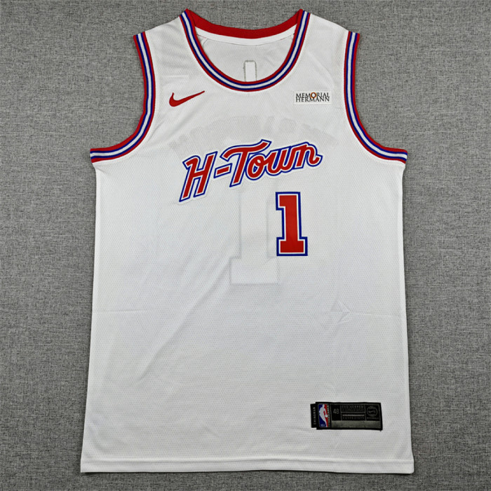 2026 City Edition Houston Rockets THOMPSON 1 White Basketball Shirt NBA Jersey