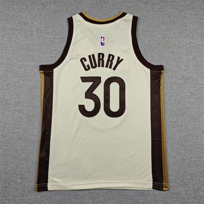 Youth 2026 City Edition Warriors 30 CURRY OFF-WHITE NBA Jersey Child Basketball Shirt