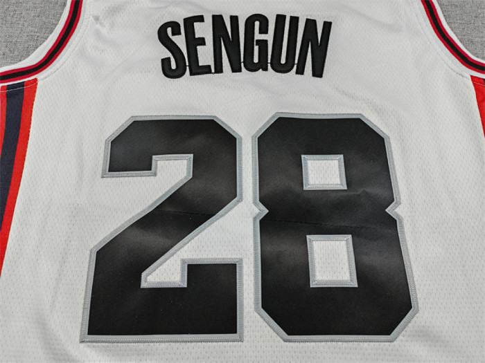 2025 City Edition Houston Rockets SENGUN 28 White Basketball Shirt NBA Jersey
