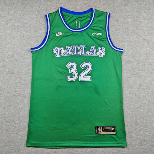 Dallas Mavericks 32 FLAGG Classic Green NBA Jersey Basketball Shirt
