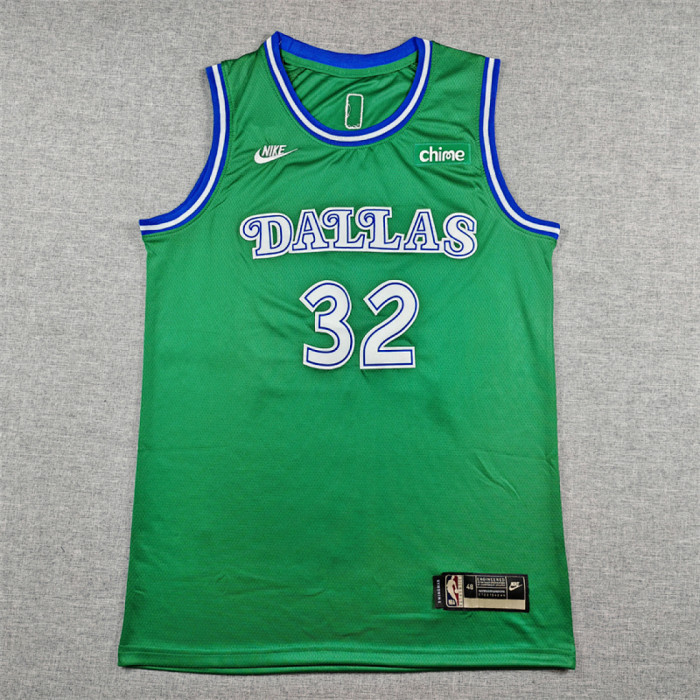 Dallas Mavericks 32 FLAGG Classic Green NBA Jersey Basketball Shirt