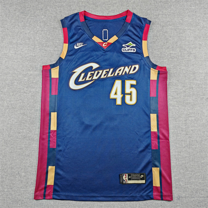 Cleveland Cavaliers 45 MITCHELL Classic Blue NBA Jersey Basketball Shirt