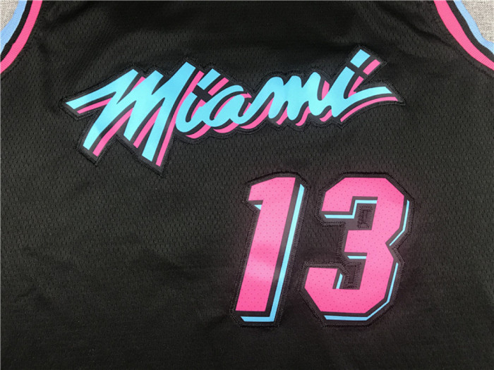 City Edition Miami Heat 13 ADEBAYO Black NBA Jersey Basketball Shirt