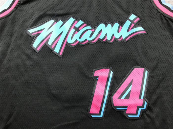 City Edition Miami Heat 14 HERRO Black NBA Jersey Basketball Shirt