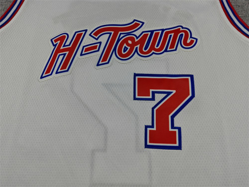 2026 City Edition Houston Rockets DURANT 7 White Basketball Shirt NBA Jersey