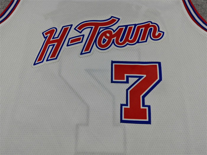 2026 City Edition Houston Rockets DURANT 7 White Basketball Shirt NBA Jersey
