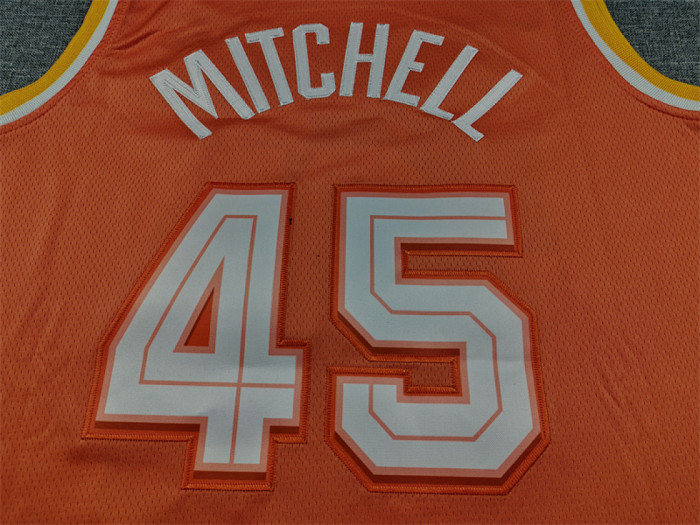 2026 City Edition Cleveland Cavaliers 45 MITCHELL Orange NBA Jersey Basketball Shirt