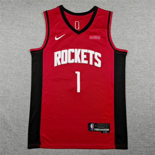 Houston Rockets THOMPSON 1 Red Basketball Shirt NBA Jersey